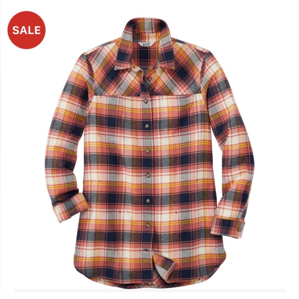 Duluth Woman’s Plus Folklore Flannel Tunic 3XL